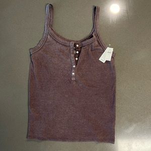 American Eagle Henley Tank Top